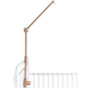 Baby Crib Mobile Arm Wooden Holder - Baby Mobile Hanger for Crib (31 inch)